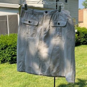 Cherokee beige denim cotton skirt 16